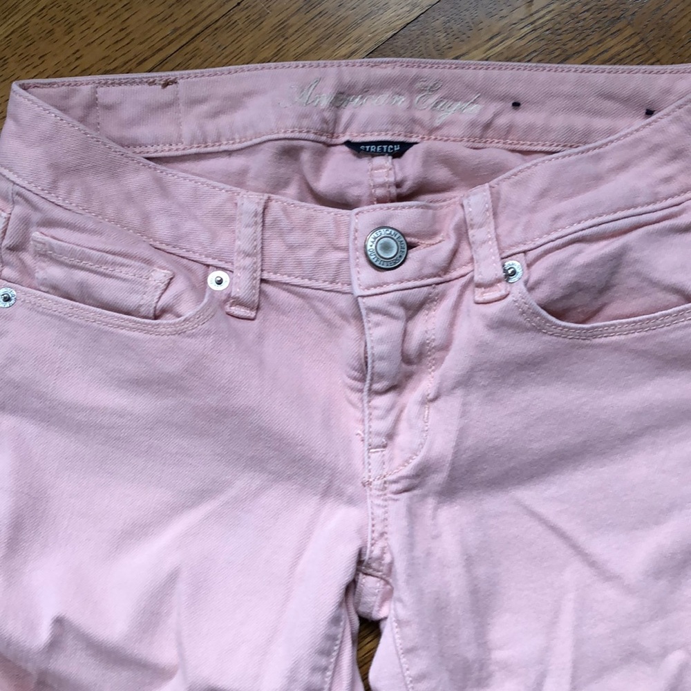 AE American Eagle Skinny Jeans Stretch size 0 pink